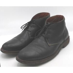 Johnston & Murphy Black Leather Lace-Up Ankle Boots Men's Size 11M
